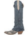 Image #3 - Dingo Women's Shabby Leather Western Boots - Snip Toe, Blue, hi-res