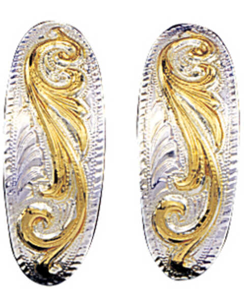 Montana Silversmiths Women's Small Scroll Western Earrings, Multi, hi-res