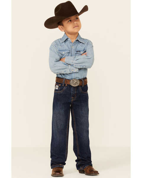 Image #1 - Cinch Boy's White Label Relaxed Fit Jeans, , hi-res