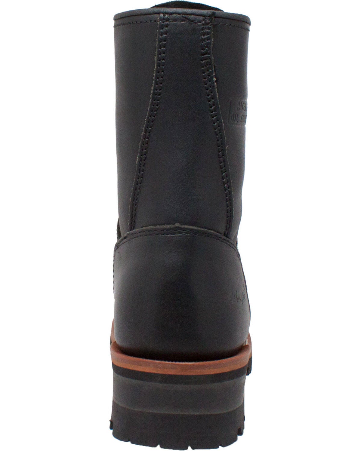 Image #5 - Ad Tec Women's 9" Black Leather Logger Boots - Soft Toe, Black, hi-res