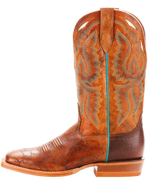 Image #2 - Ariat Men's Bronc Stomper Aged Turquoise Performance Cowboy Boots - Square Toe, , hi-res