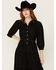 Image #3 - Driftwood Women's Long Sleeve Denim Midi Dress, Black, hi-res