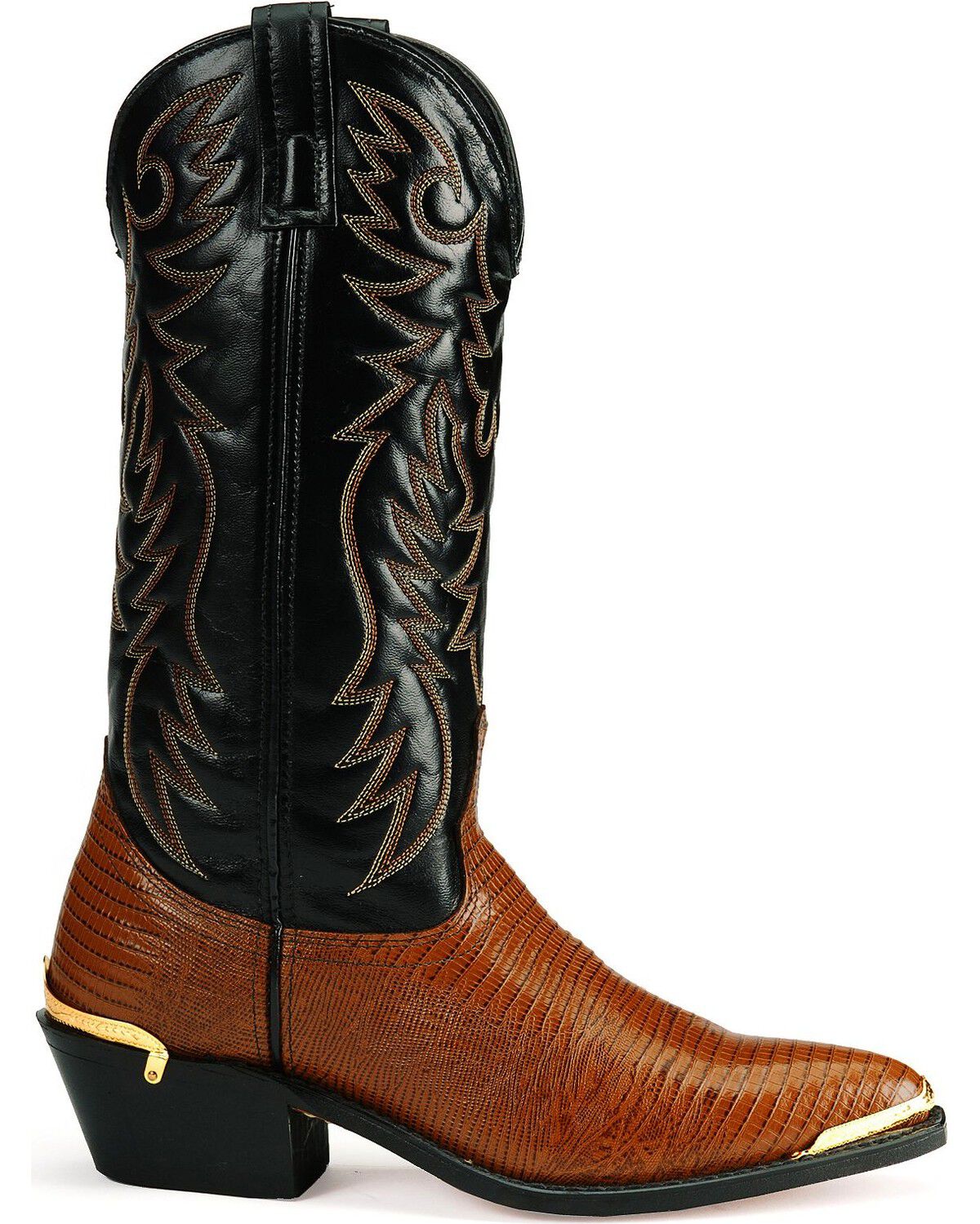 Image #2 - Laredo Men's Lizard Print Western Boots - Snip Toe, , hi-res