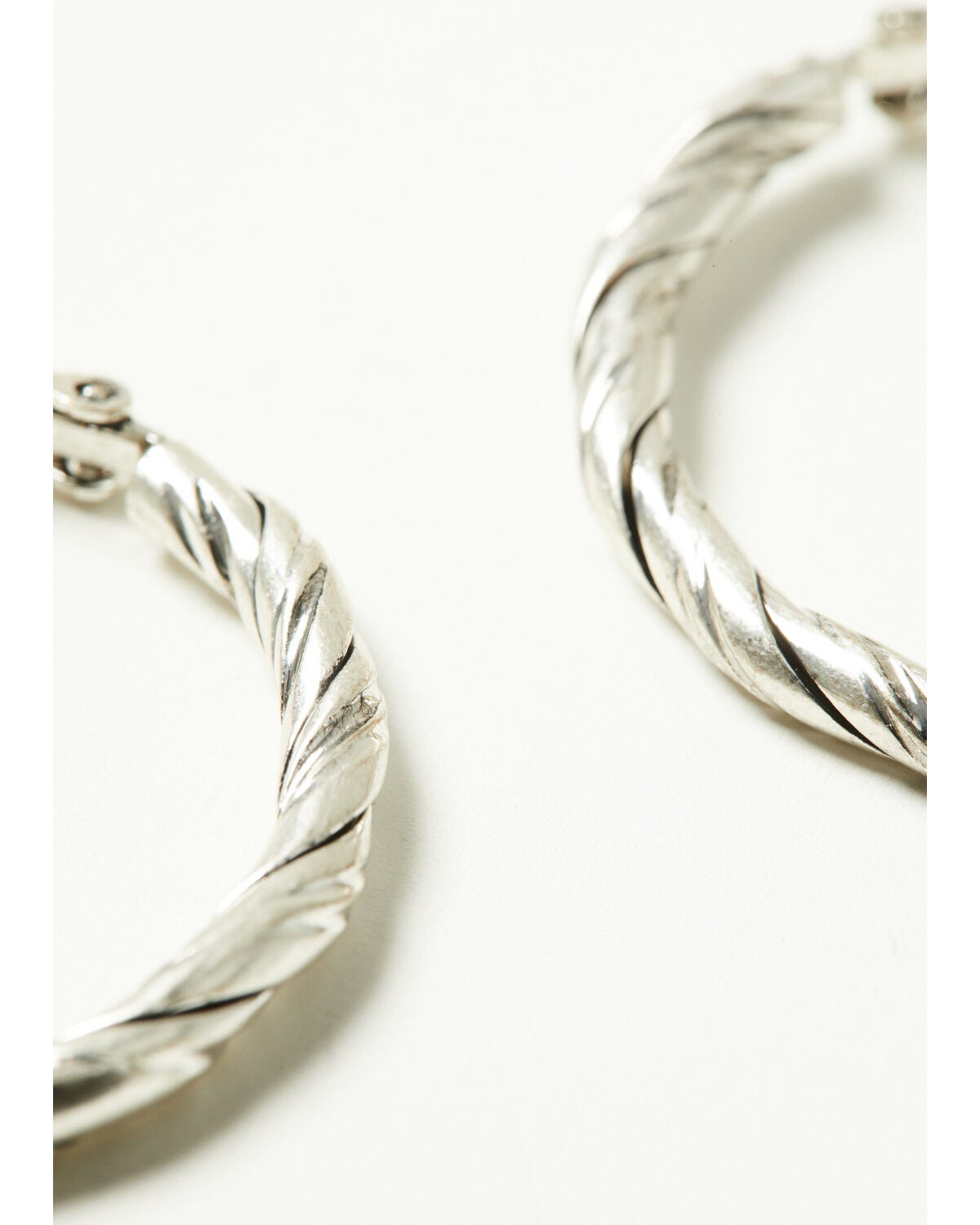 Image #2 - Lainey Wilson Women's Hoop Earrings, Silver, hi-res