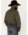 Image #4 - Cody James Men's Douglas Fir Plaid Print Long Sleeve Snap Western Shirt, Green, hi-res