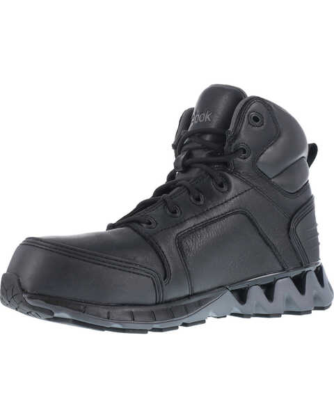 Image #2 - Reebok Men's Athletic 6" Lace-Up Work Shoes - Composite Toe, Black, hi-res