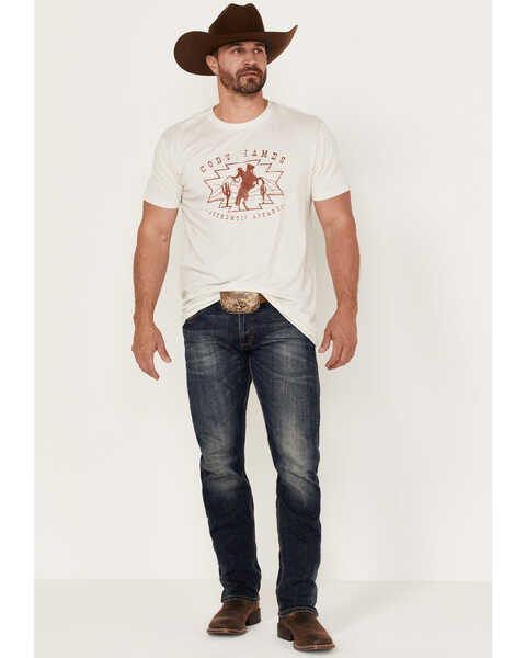 Image #2 - Cody James Men's Giddy Up Rodeo Graphic Short Sleeve T-Shirt , Cream, hi-res