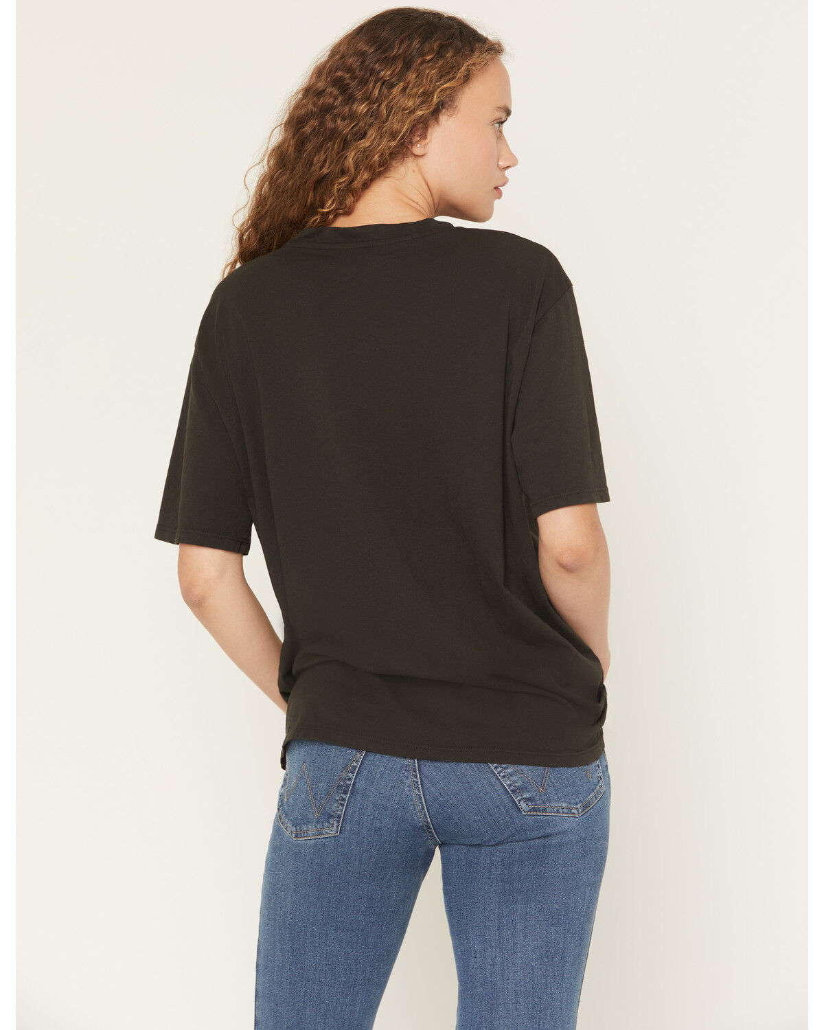 Image #4 - Originality Women's Rooster Short Sleeve Oversized Graphic Tee, Black, hi-res