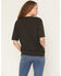 Image #4 - Originality Women's Rooster Short Sleeve Oversized Graphic Tee, Black, hi-res