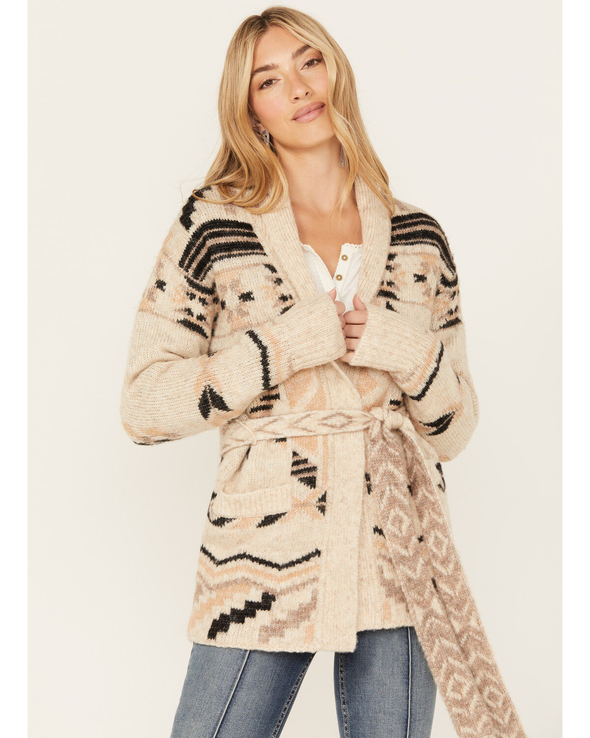 Image #1 - Idyllwind Women's Nora Belted Sweater, , hi-res