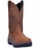 Dan Post Men's Cummins Waterproof Western Work Boots - Soft Toe, Tan, hi-res