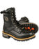 Milwaukee Leather Men's Lace To Toe Logger Boots - Round Toe, Black, hi-res