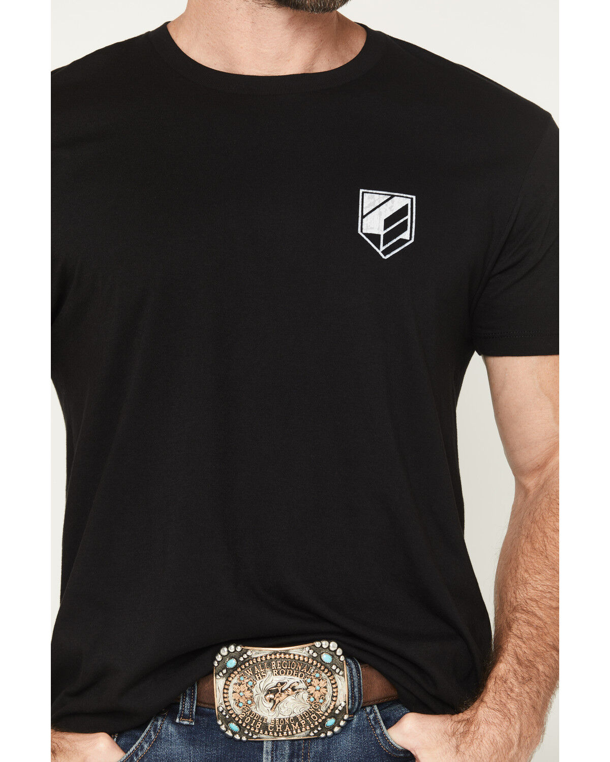 Image #4 - RANK 45® Men's USA Bull Short Sleeve Graphic T-Shirt, Black, hi-res