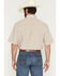 Image #4 - George Strait by Wrangler Men's Striped Short Sleeve Button-Down Stretch Western Shirt, Tan, hi-res