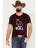 Image #1 - Cody James Men's Desert Bull Skull Short Sleeve Graphic T-Shirt, , hi-res