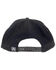 Armadillo Men's Fairway Embroidered Logo Solid-Back Ball Cap , Black, hi-res