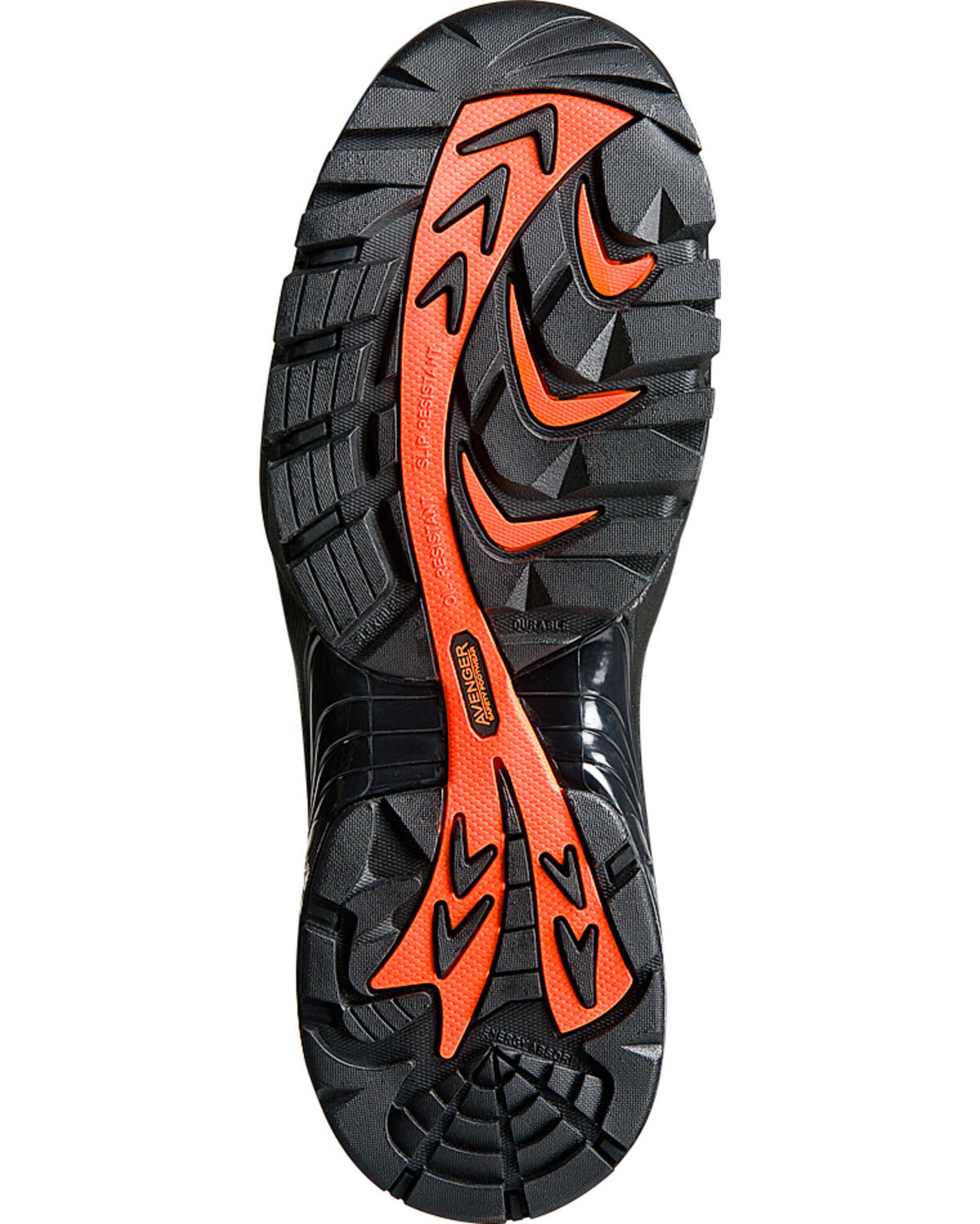 Image #2 - Avenger Men's Composite Toe Lace Up Work Boots, Black, hi-res