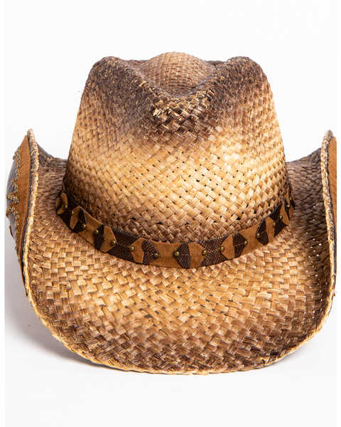Shyanne® Women's Rustic Tan Straw Hat, Brown, hi-res