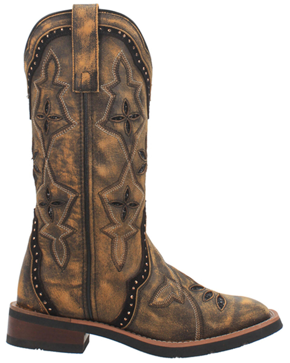 Laredo square toe cowboy boots clearance