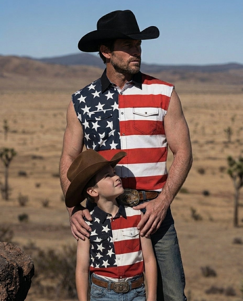 Dad and Son Matching Boots and Apparel