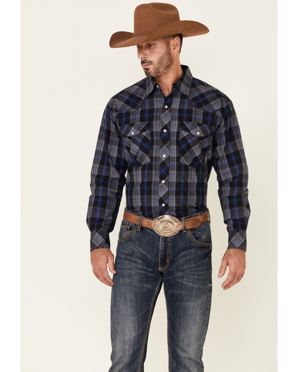 Resistol Double R Men's Cleburne Plaid 