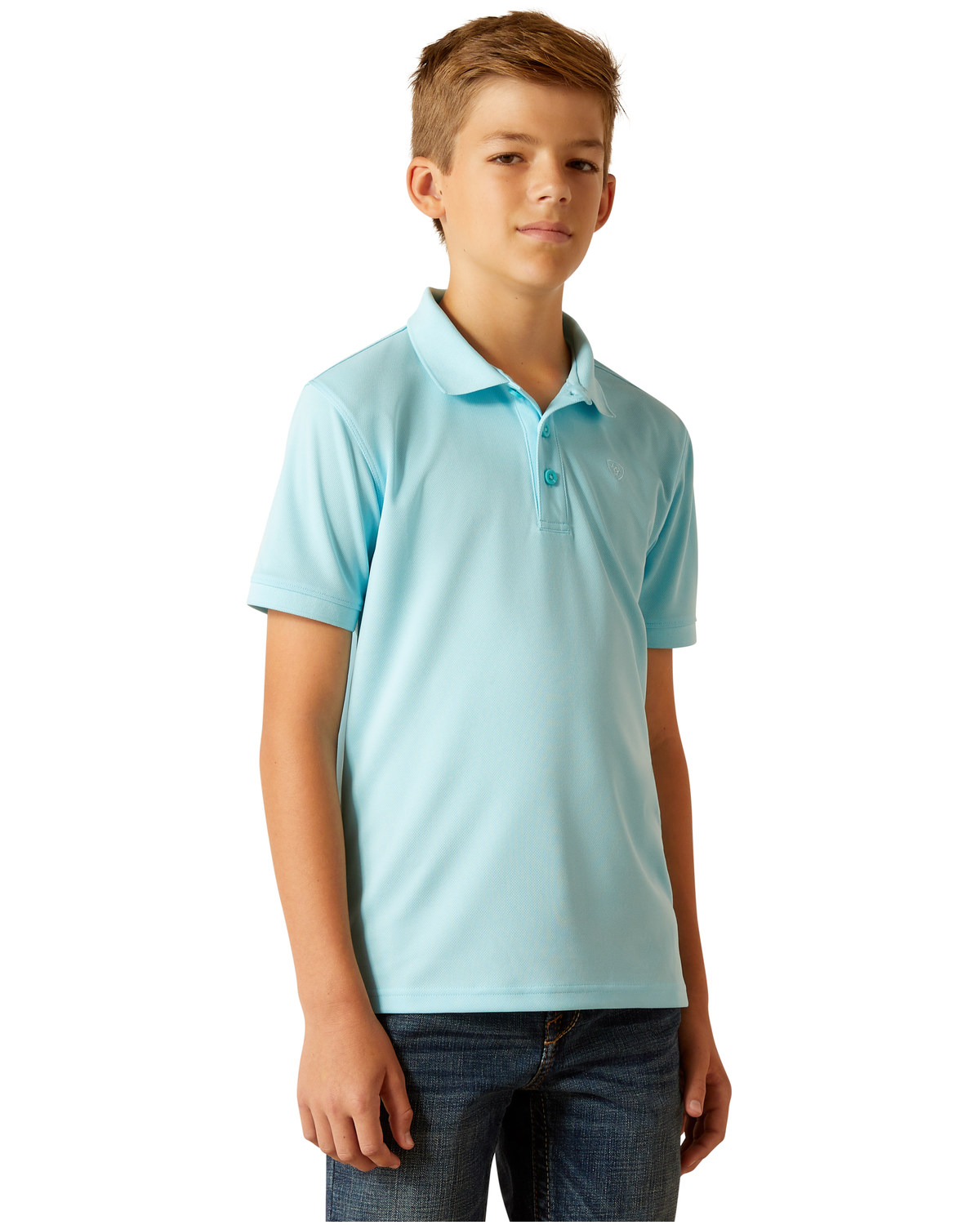 Ariat Boys' Tek Short Sleeve Polo Shirt