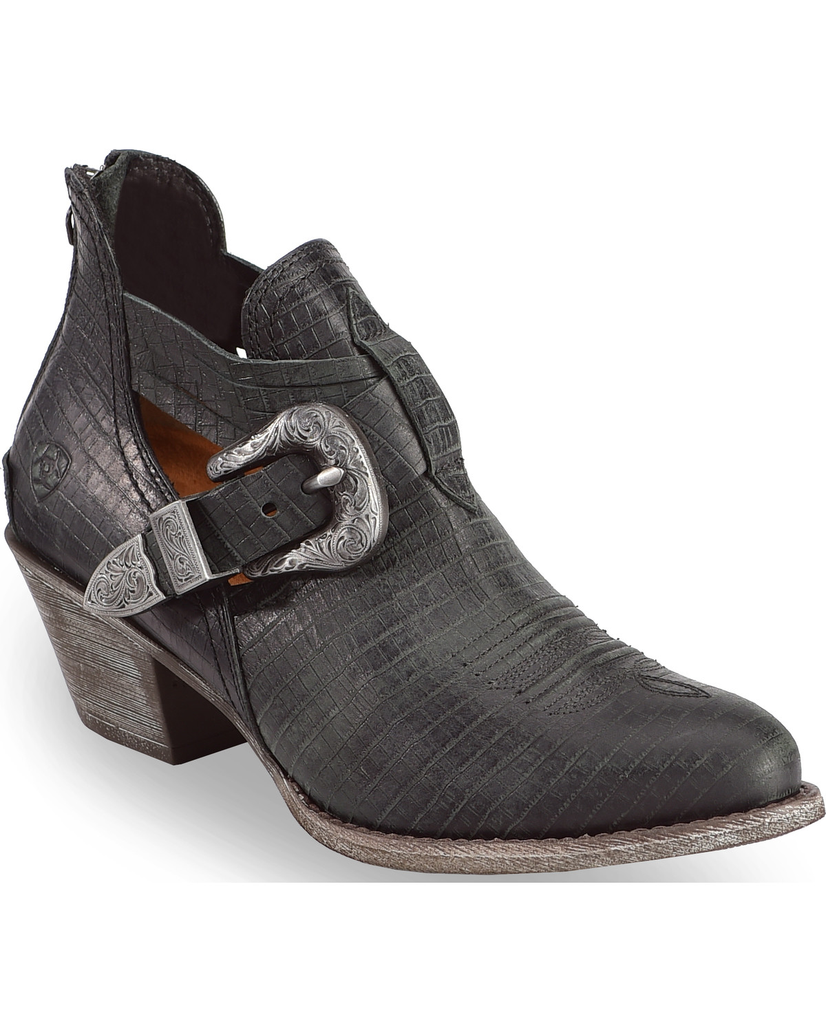 ariat snake skin booties