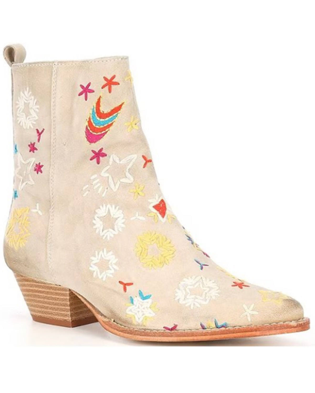Free People Women's Bowers Embroidered Western Boots - Pointed Toe