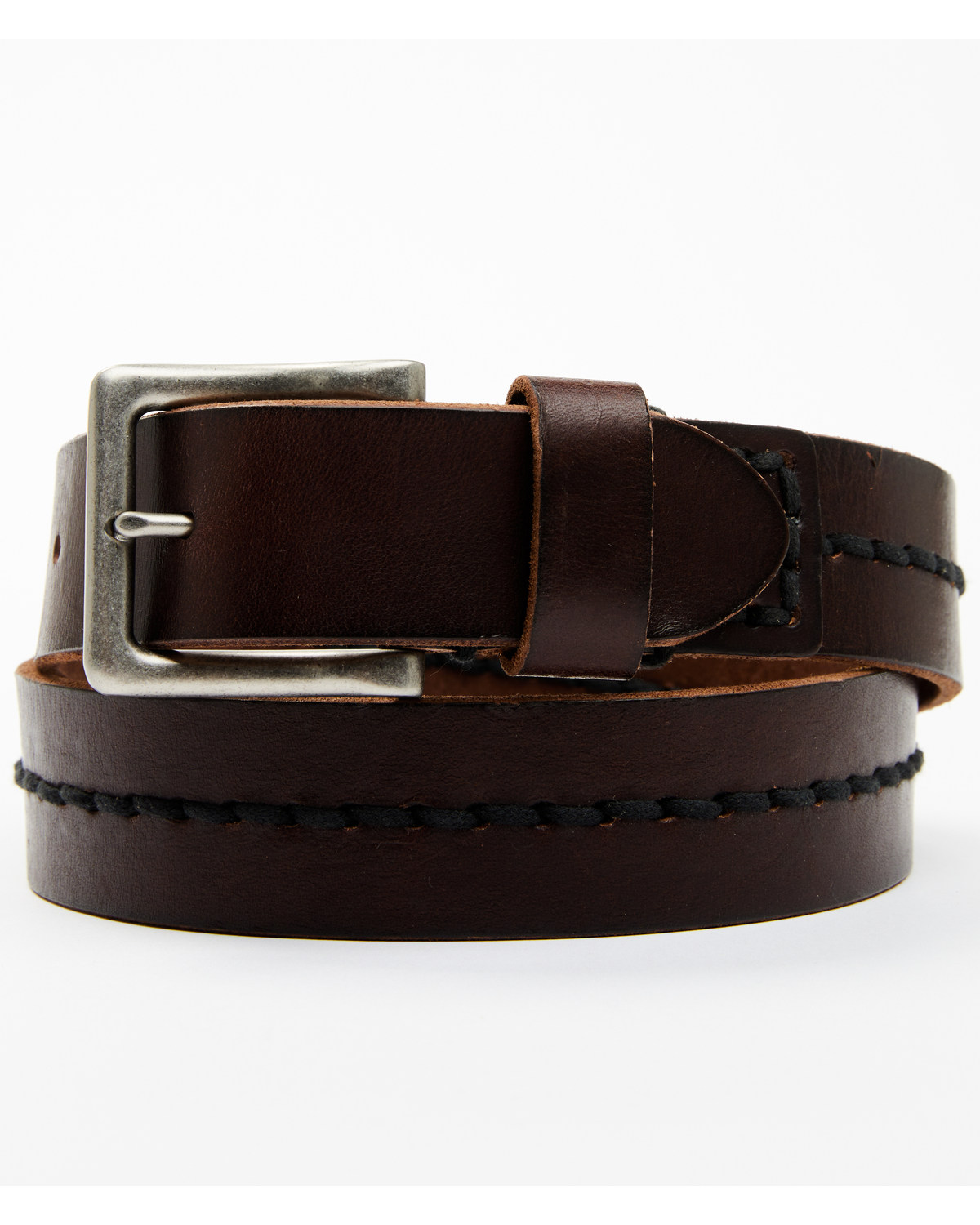 Brothers and Sons Men's Center Woven Detailed Belt