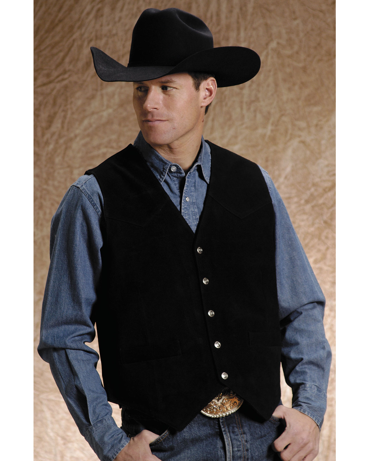 Roper Men's Suede Vest