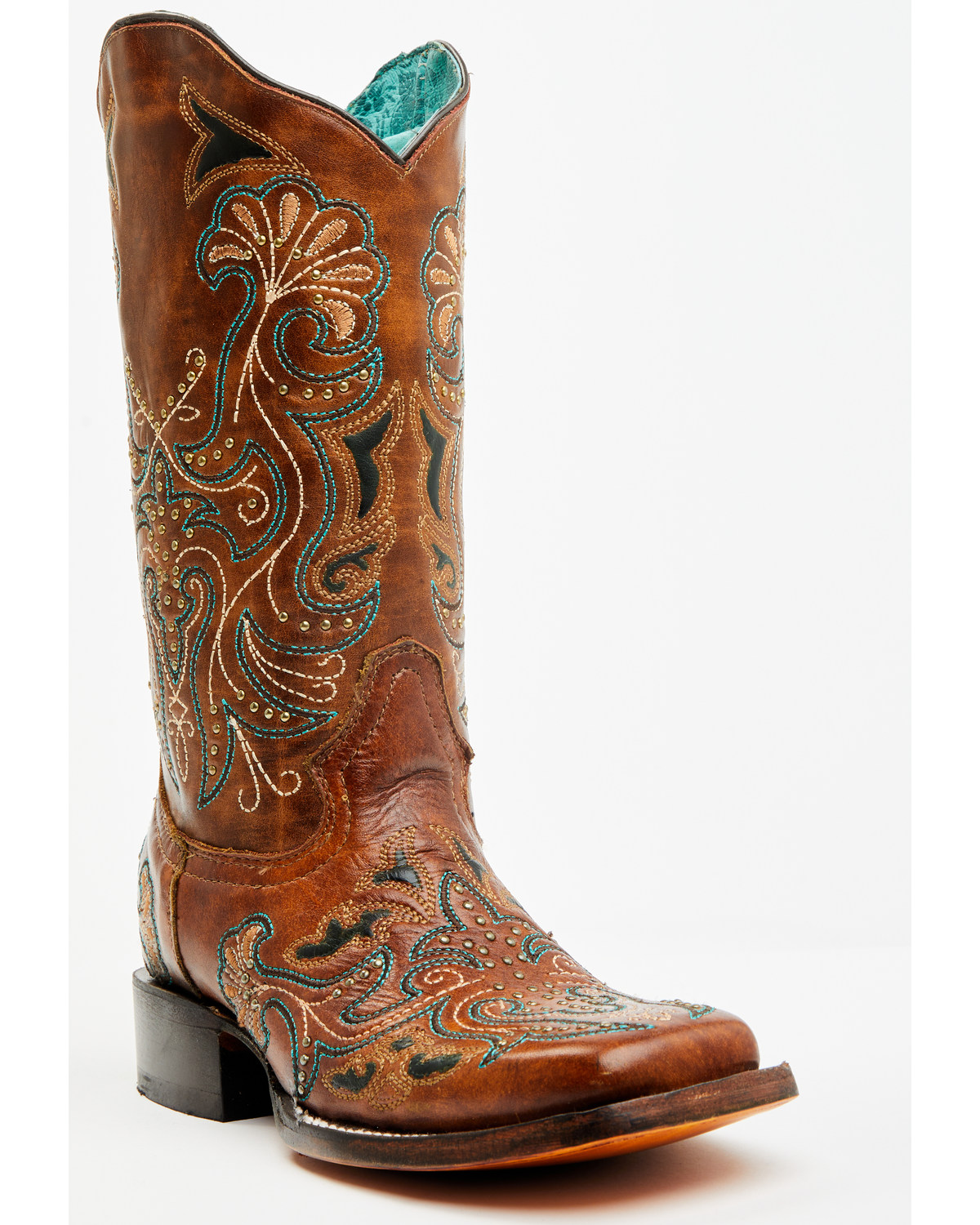Corral Women's Embroidered Western Boots - Broad Square Toe