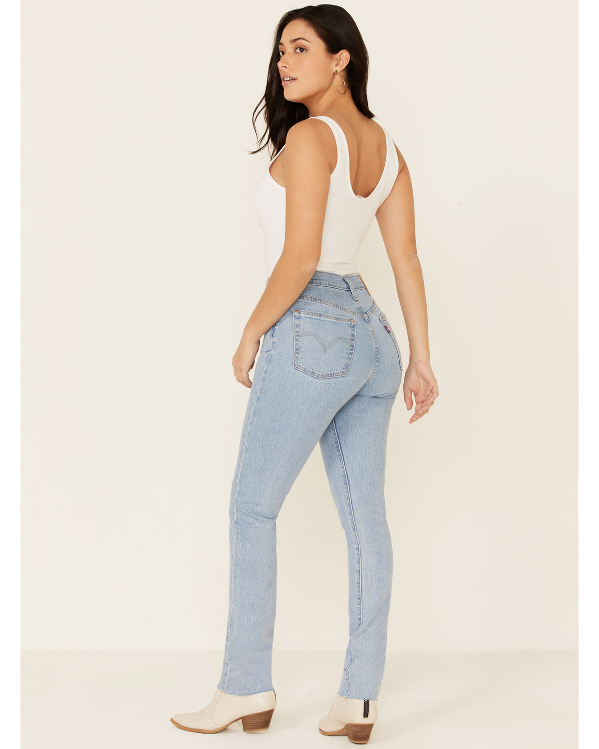 Levi's Women's 501 Fray Hem Skinny Jeans