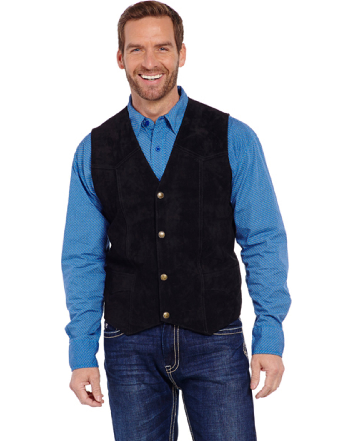 Cripple Creek Men's Suede Leather Vest