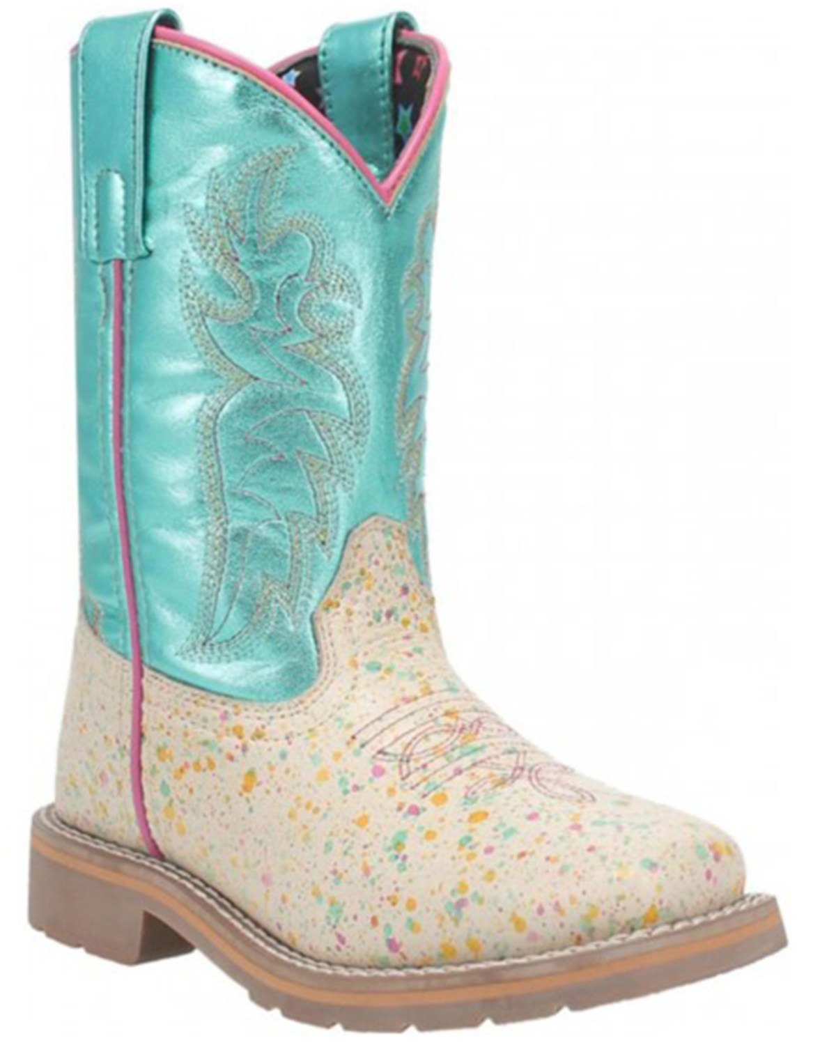 Dan Post Little Girls' Splatt Western Boots - Square Toe