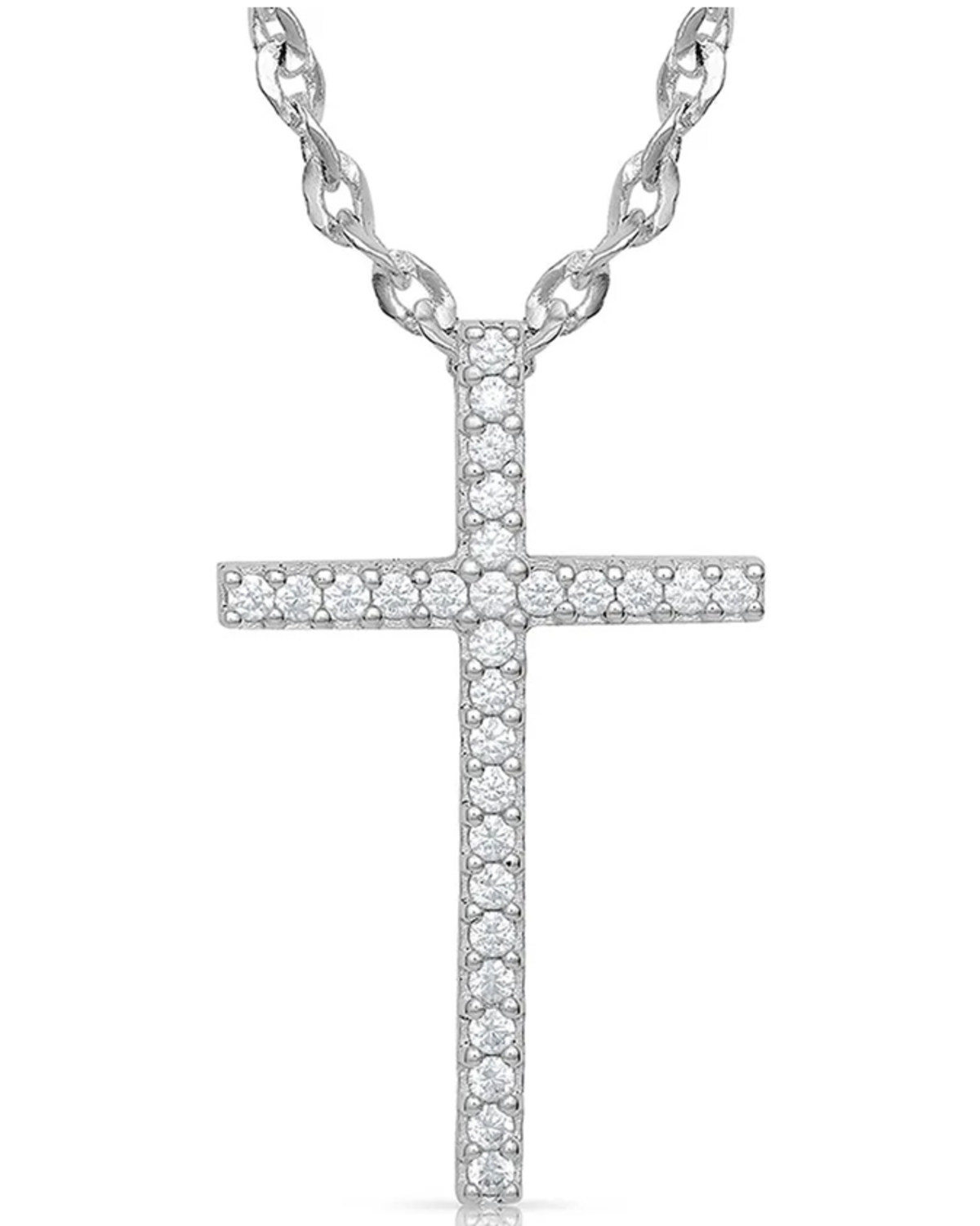 Montana Silversmiths Women's Dazzling In Faith Cross Necklace
