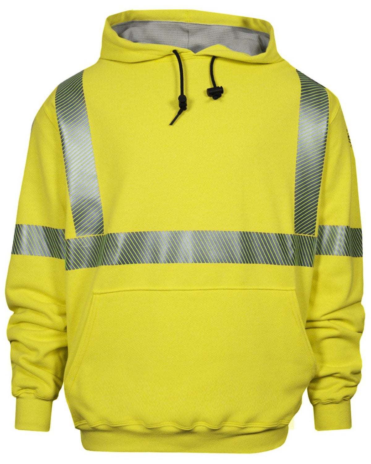 National Safety Apparel Men's FR Vizable HiVis Waffle Weave Hooded