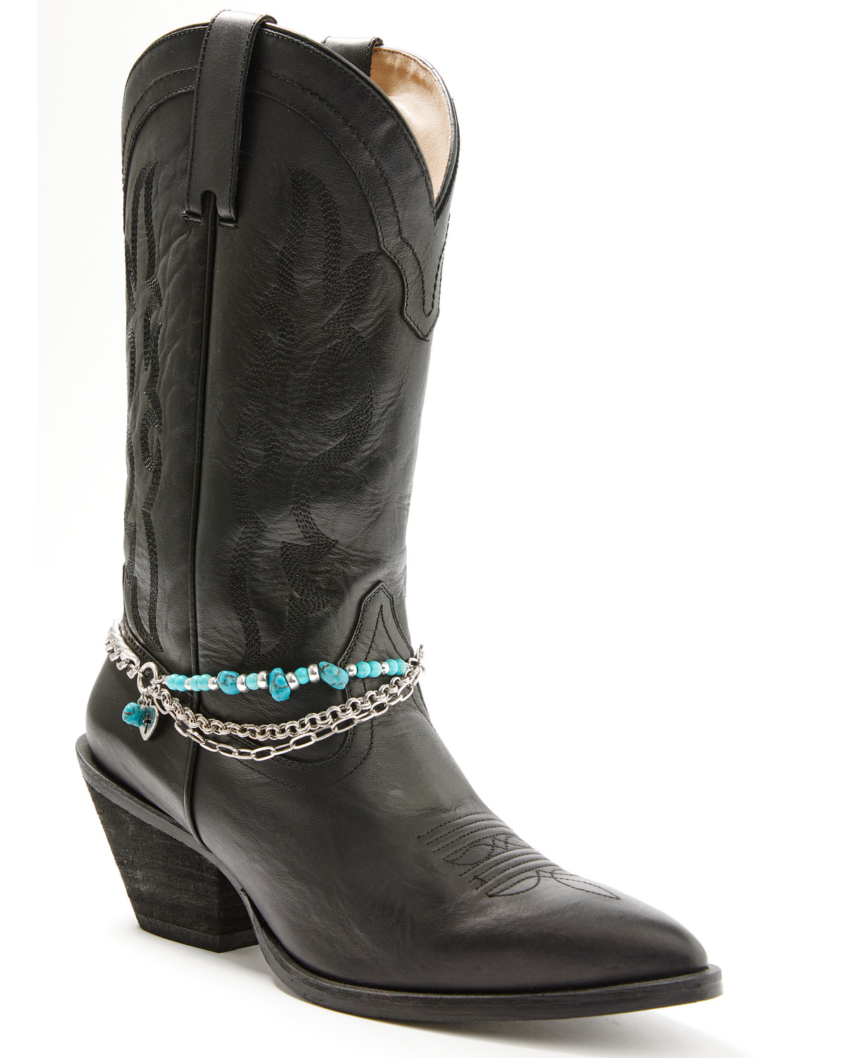 Shyanne Women's Turquoise Stone Chain Boot Charm