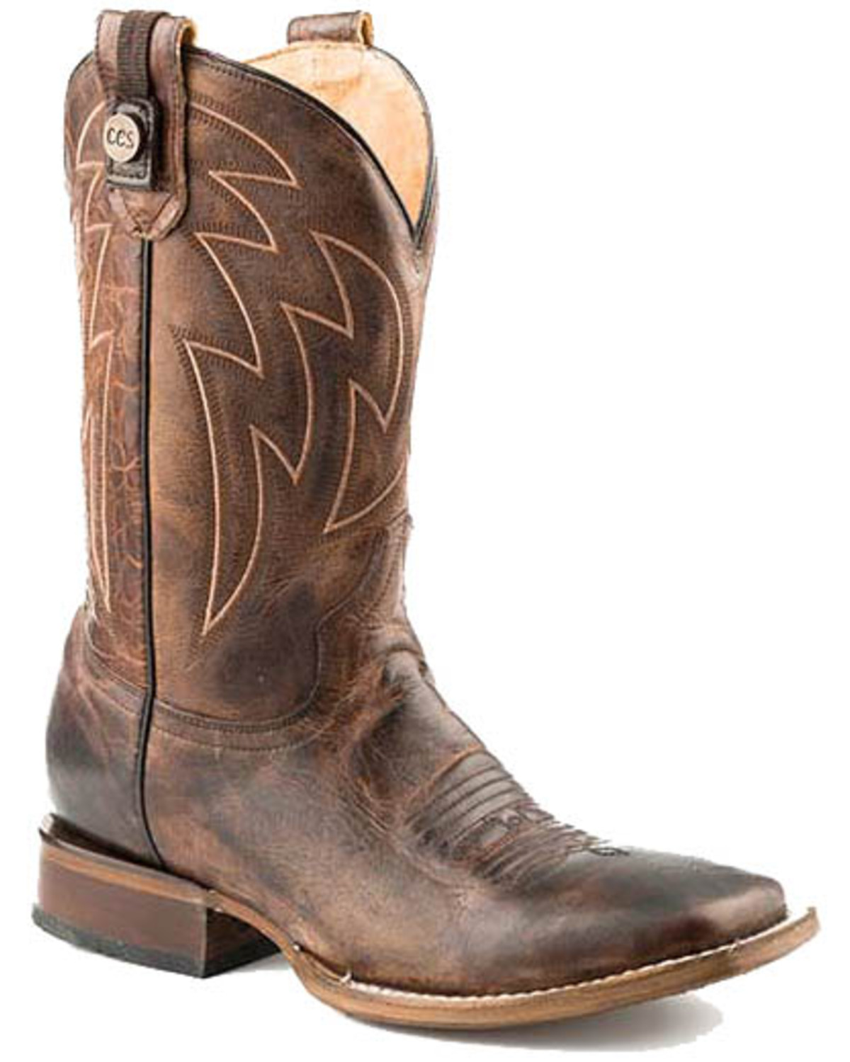 Roper Men's Rider Western Boots Square Toe Boot Barn