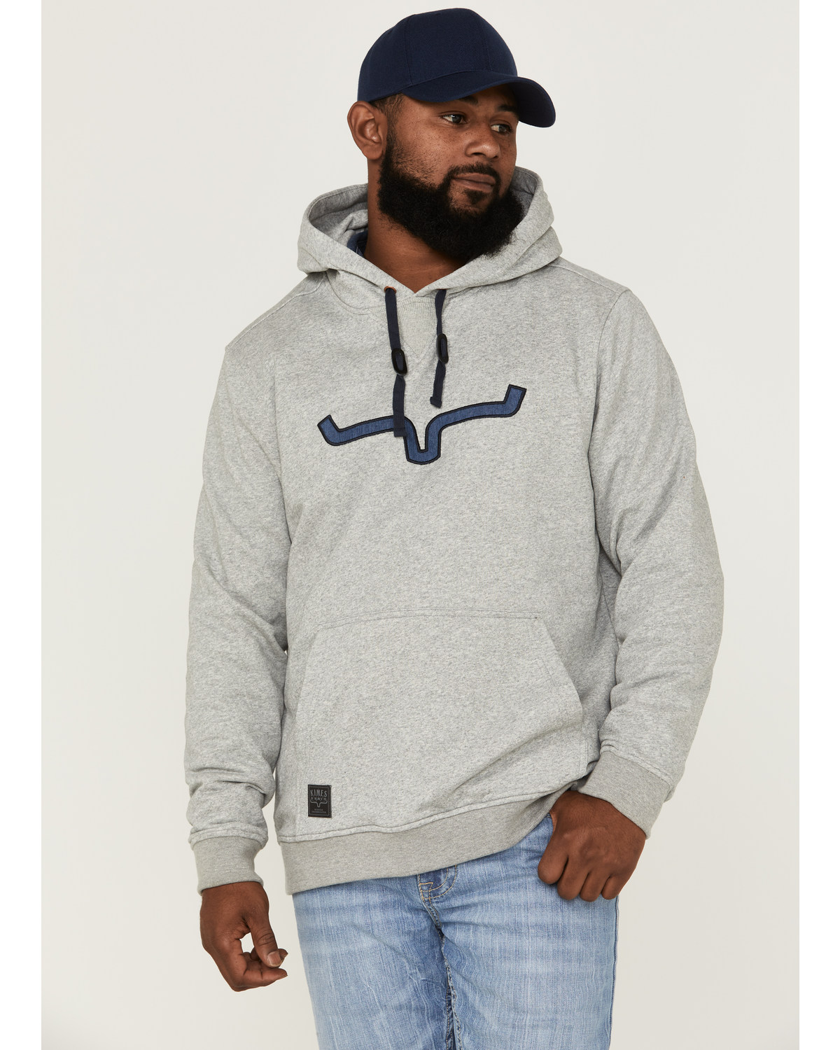 Kimes Ranch Men's TTL Heather Grey Logo Embroidered Hooded Sweatshirt