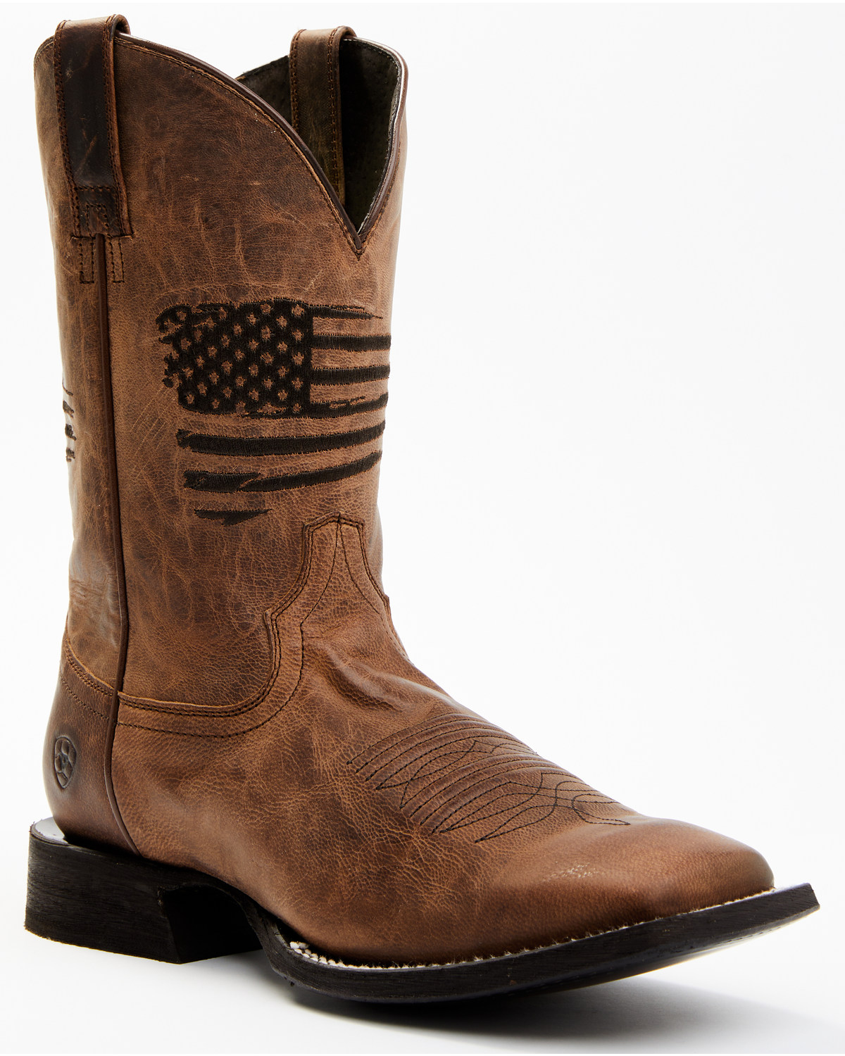 Ariat Men's Circuit Patriot Western Boots - Weathered Tan
