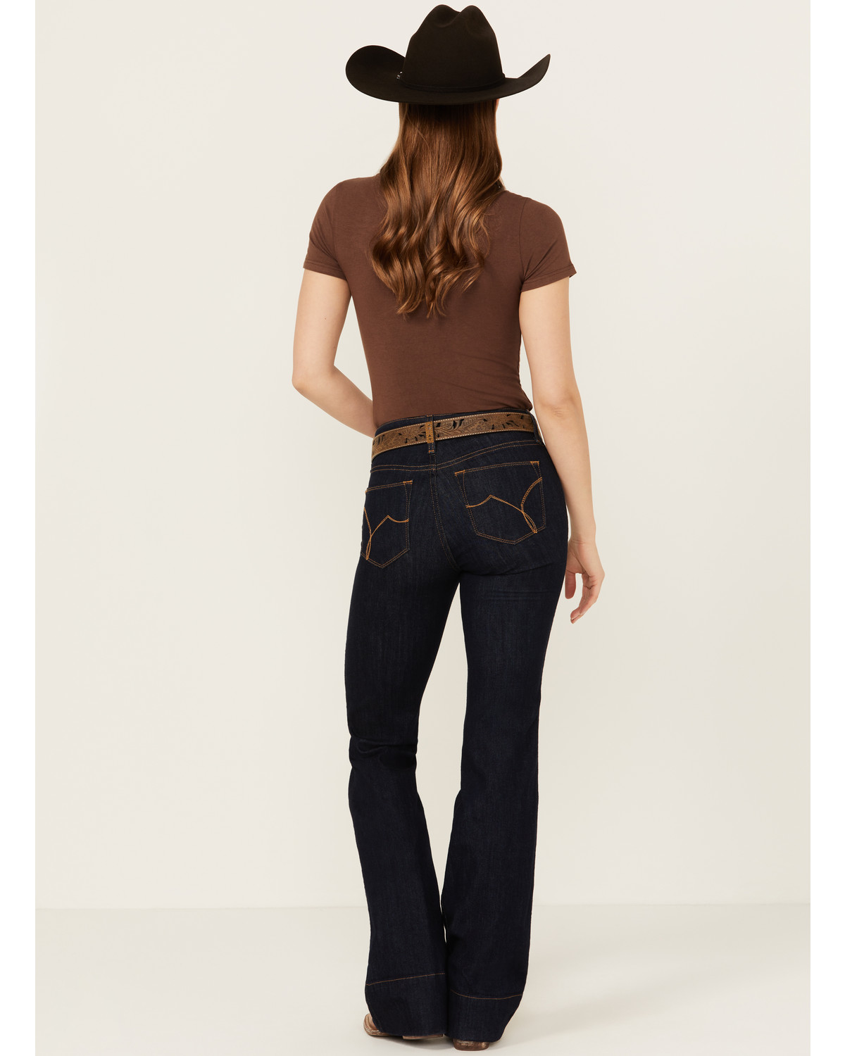 Ariat Women's Lennon Dark Wash Perfect Rise Slim Trouser Stretch Denim Jeans