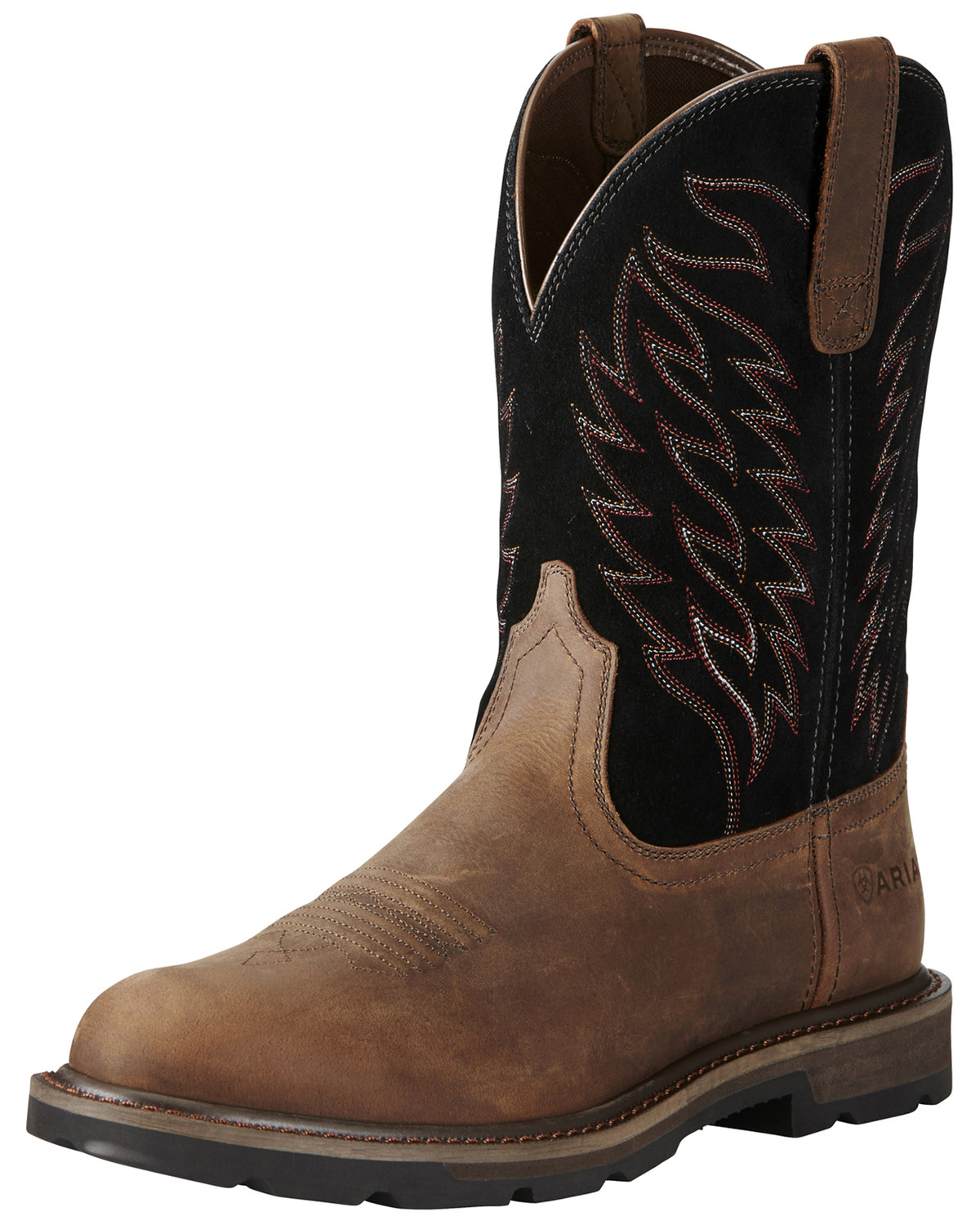 Ariat Men's Groundbreaker PullOn Western Work Boots Soft Toe Boot Barn