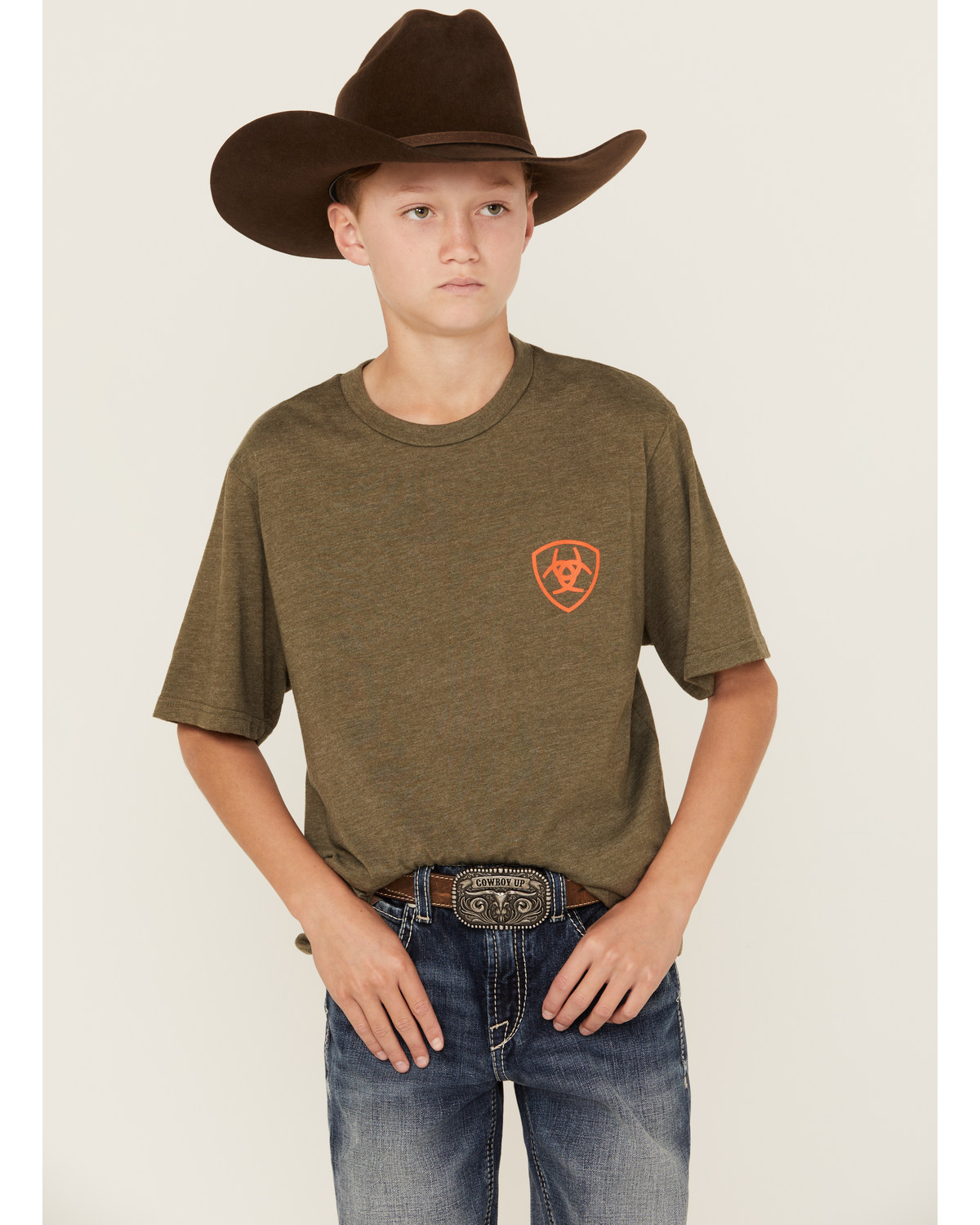 Ariat Boys' Logo Short Sleeve Graphic T-Shirt