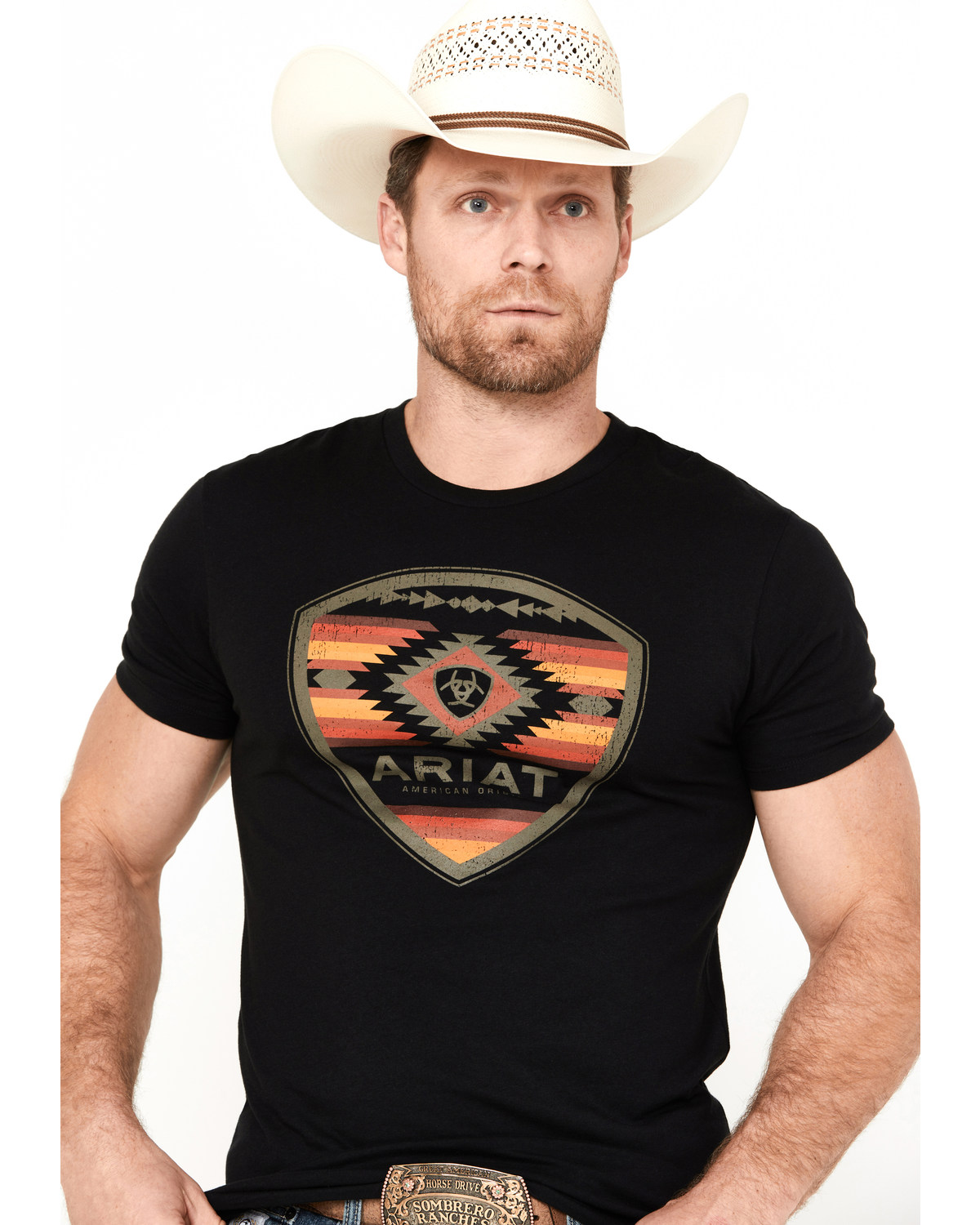 Ariat Men's Boot Barn Exclusive Southwestern SMU Short Sleeve Graphic T-Shirt