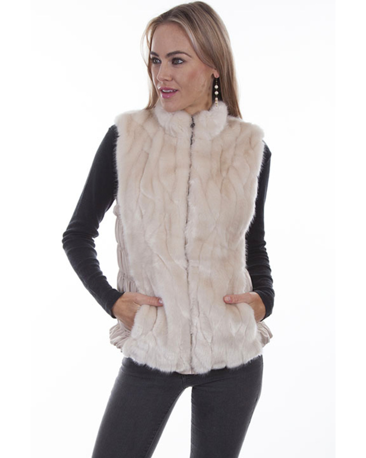 white fur jacket womens