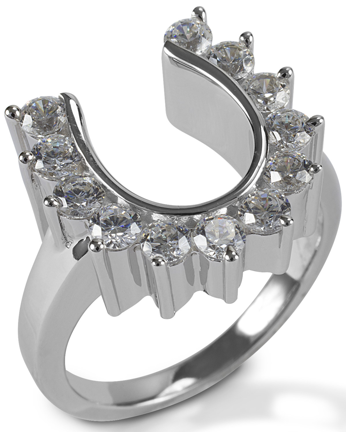 Kelly Herd Women's Outside Set Horseshoe Ring