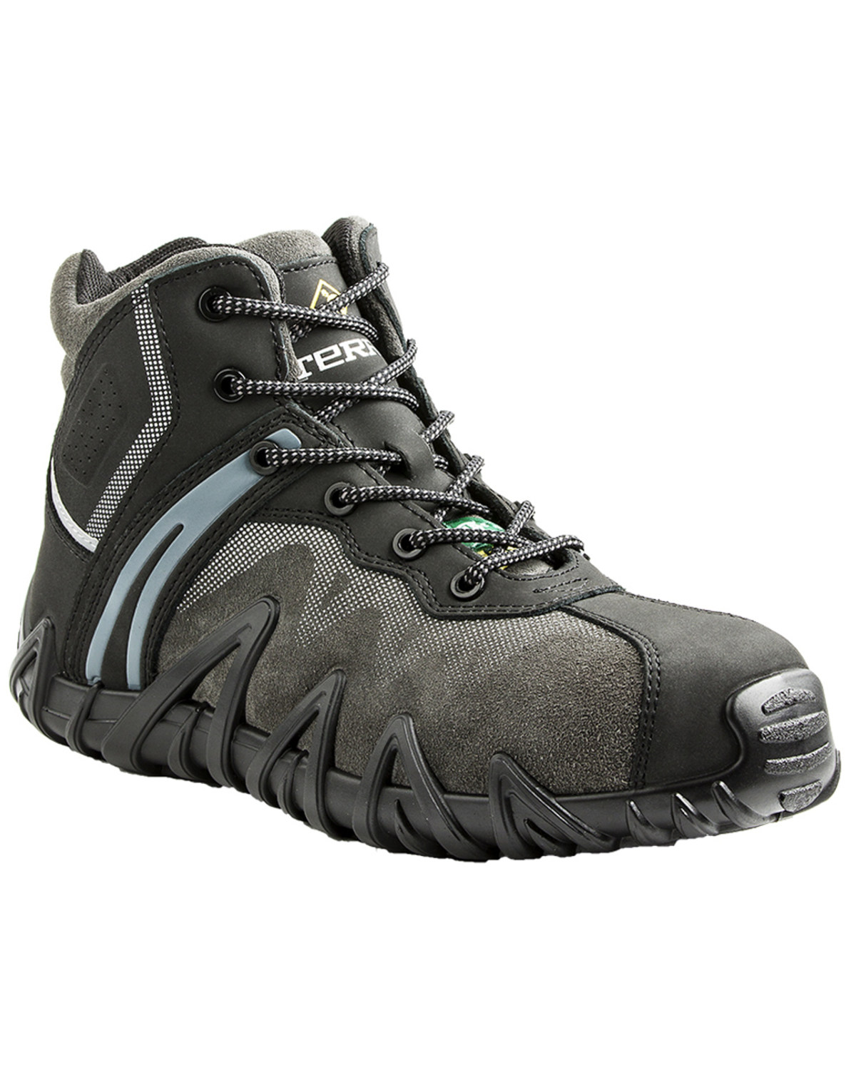 Terra Men's Black Venom Mid Work Shoes