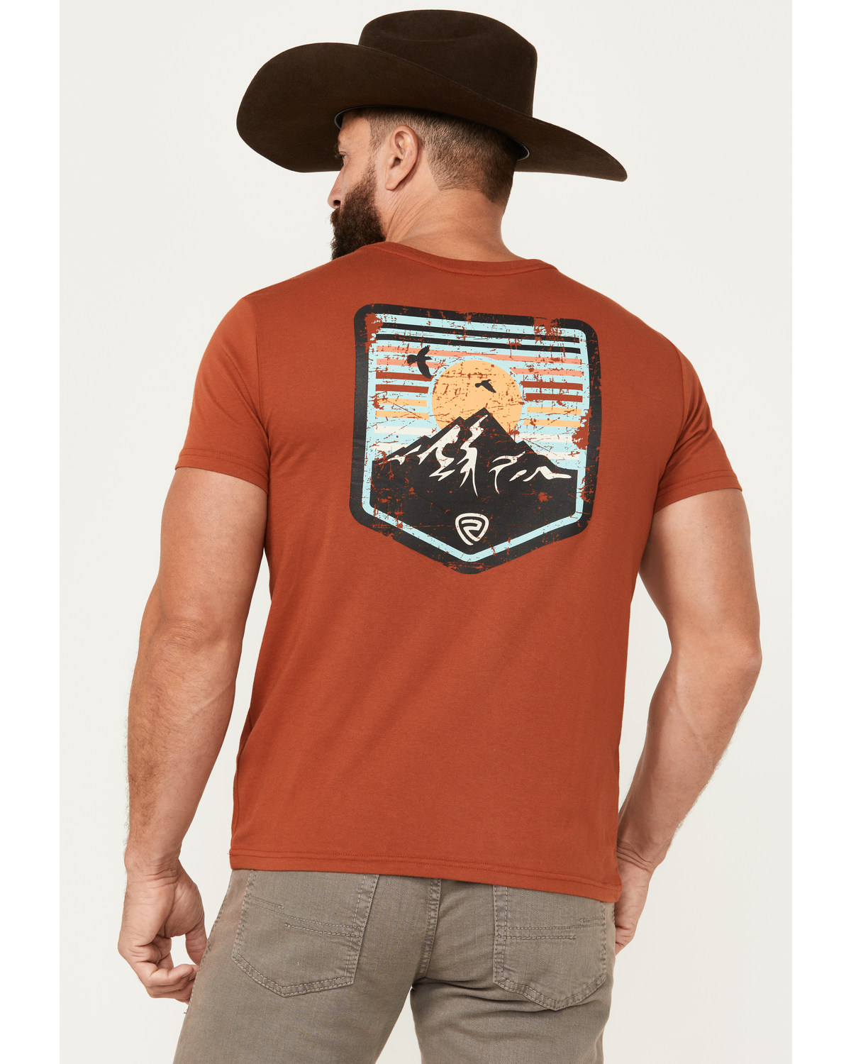 Rock & Roll Denim Men's Mountain Scenic Short Sleeve T-Shirt