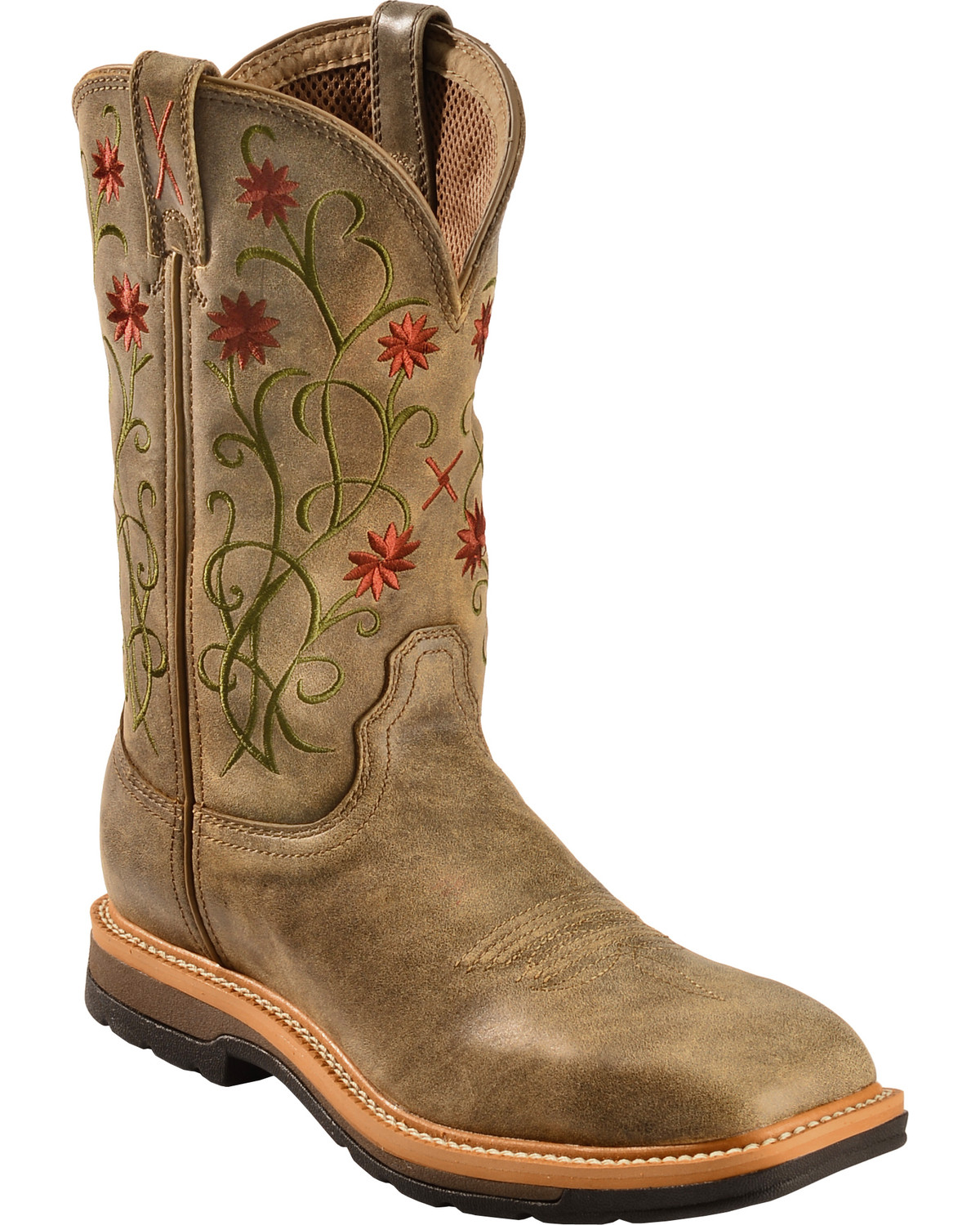womens steel toe slip on boots