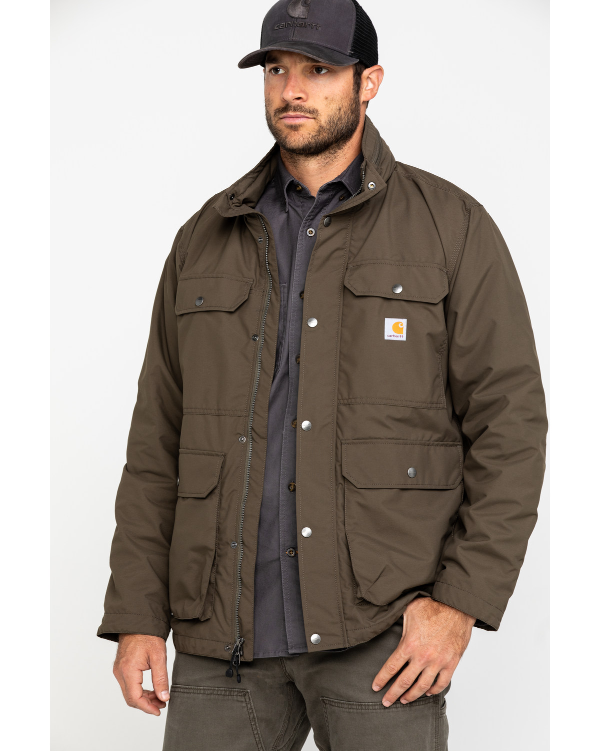 mens grey utility jacket